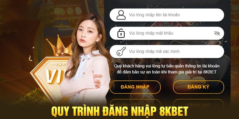 Đăng nhập tài khoản để rút tiền 8KBET